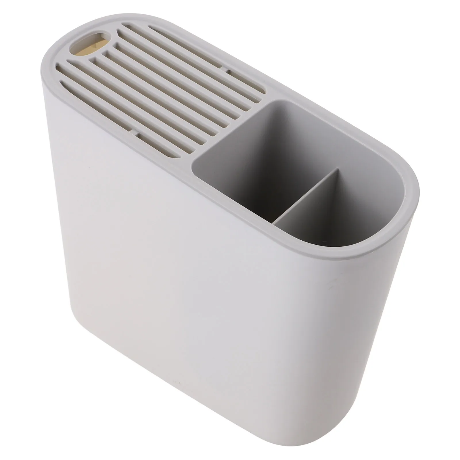 

Knife Rack Utensil Holder Plastic Lightweight Kitchen Gadget Chopstick Storage Organizer Draining Box White Color