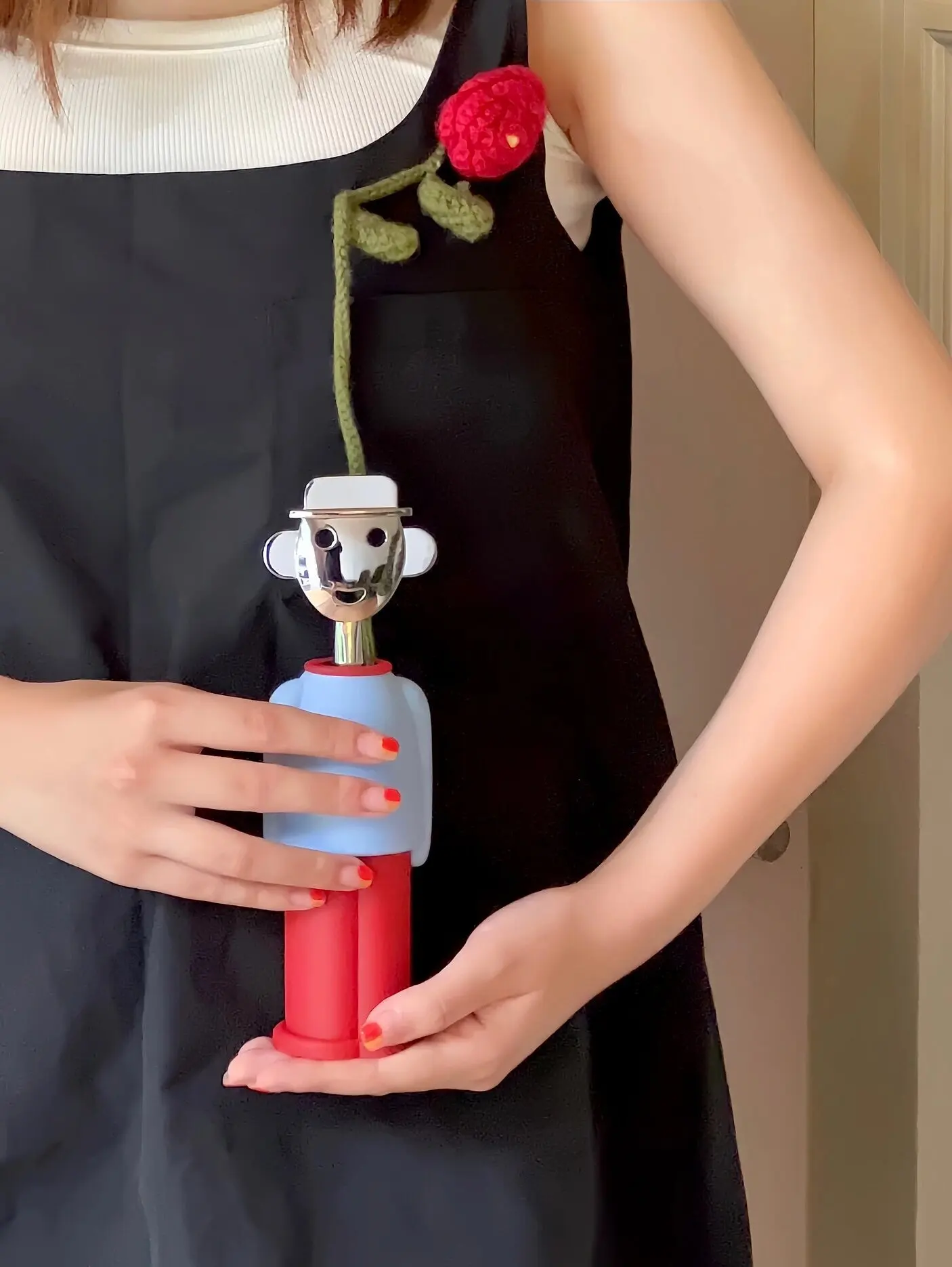 [صندوق هدايا في حالة سكر قليلاً] النبيذ الأحمر الإيطالي أليسي، فتاحة زجاجات الشمبانيا، فتاحة الزجاجات، هدية عطلة هووسورمينغ الزفاف