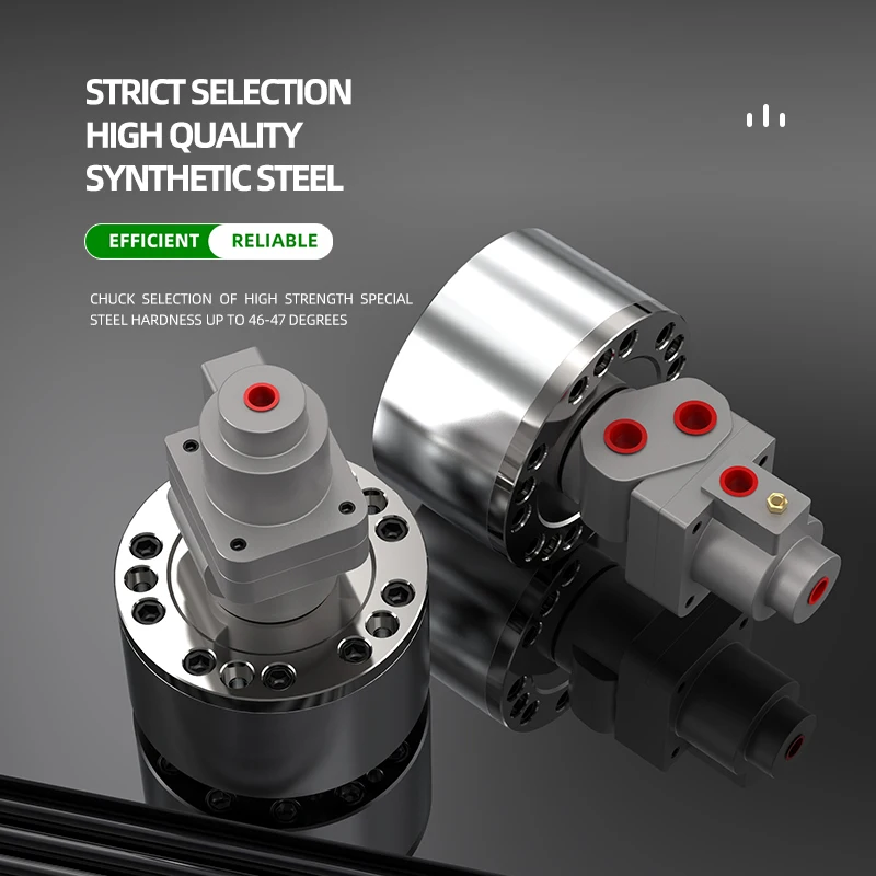 RL-AN Gas injection type rotary hydraulic cylinder Air can be supplied via the rear swing Can be locked from the rear