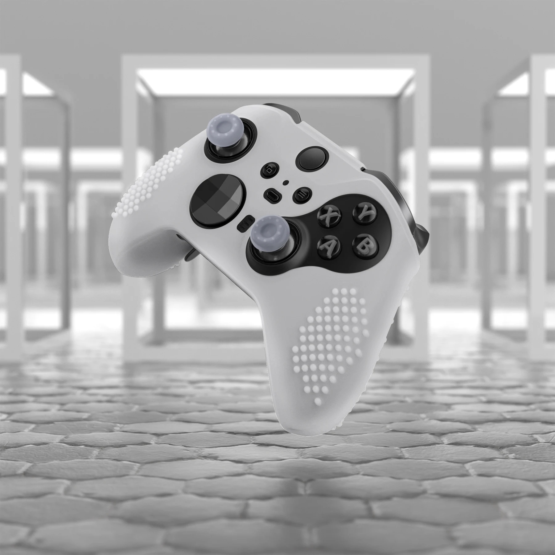 المتطرفة توهج في الظلام الأخضر لينة المضادة للانزلاق غطاء سيليكون جلود ل Xbox One النخبة تحكم سلسلة 2 و سلسلة 2 الأساسية