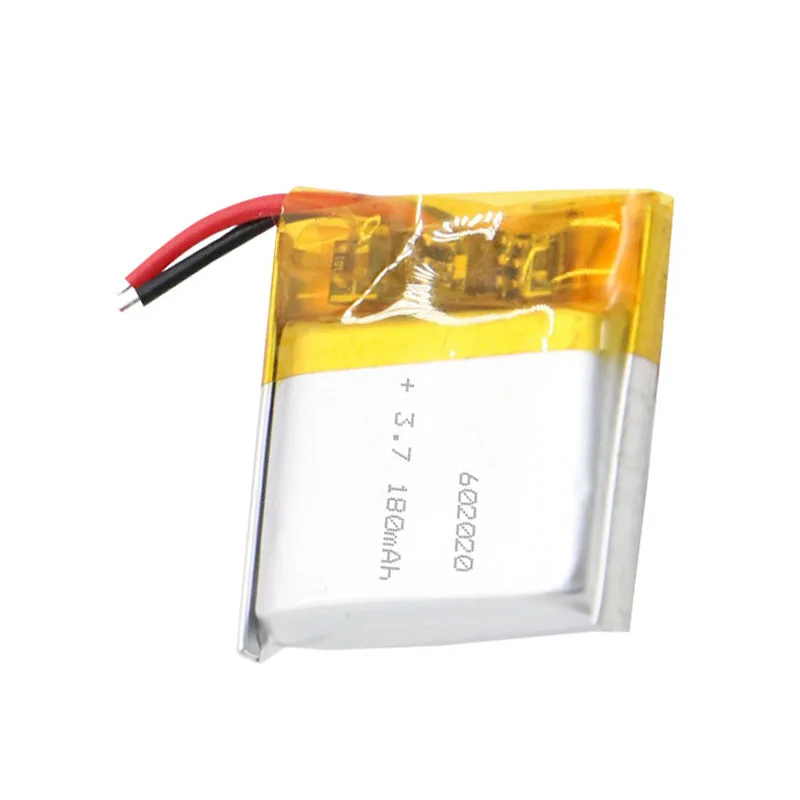 2/5/10/20 Pcs 3.7V 180mAh 602020 Lithium Polymer Ion Battery 2.0mm JST Connector