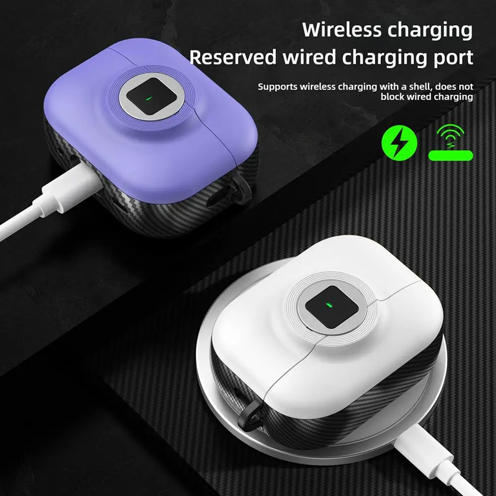 For AirPods 4 Headphone Case Supports For Magsafe Wireless Charging Cover With Switch Lock Anti-fall Anti-scratch Shell