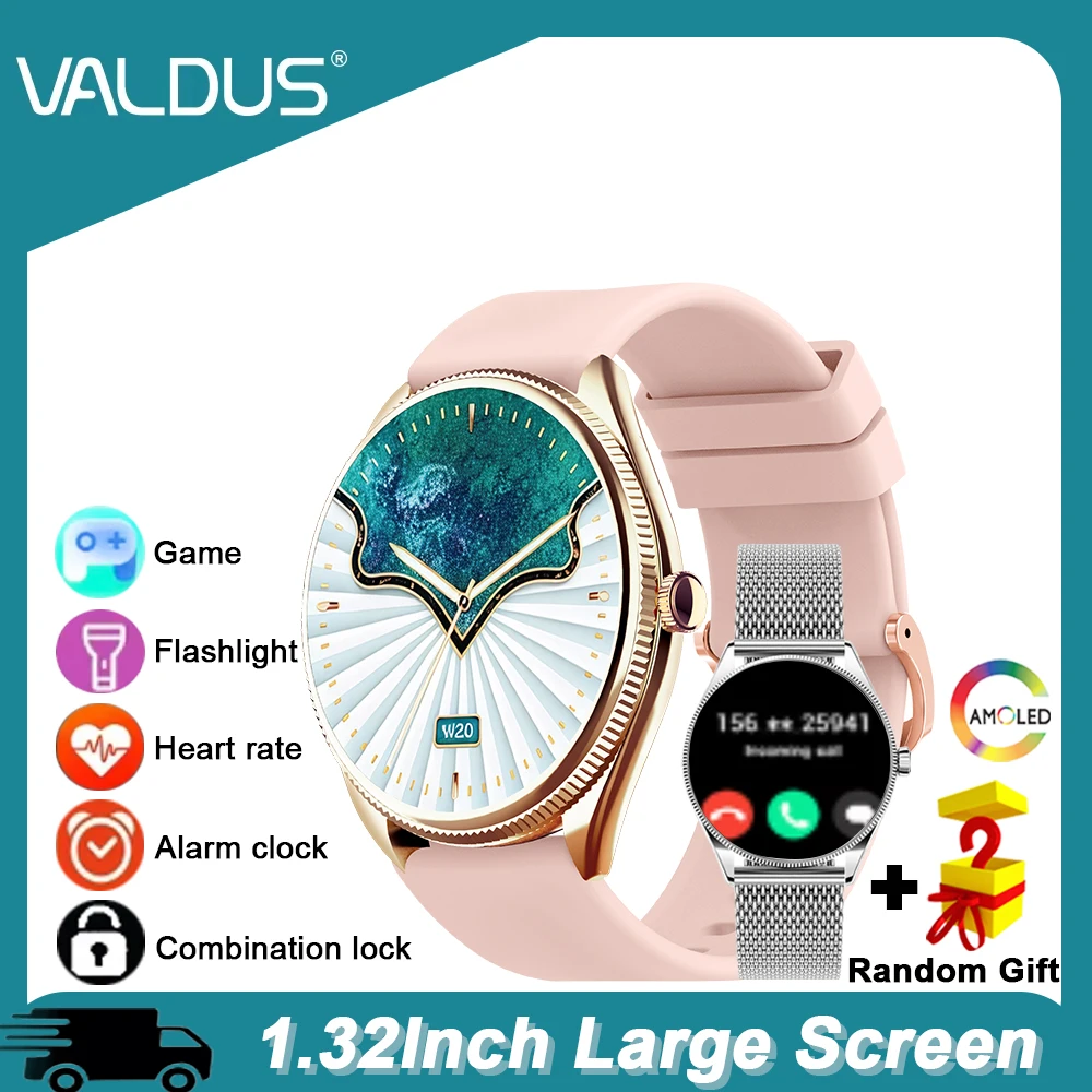 

VALDUS VL60 Pro 2025 Новые умные часы для женщин и мужчин AMOLED-экран Bluetooth-вызов IP68 Водонепроницаемые фитнес-спортивные умные часы в подарок