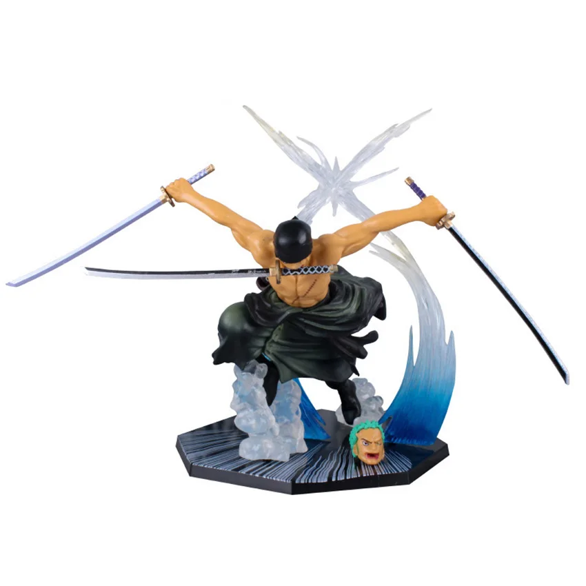 18cm einteilige Ruffy Figur Roronoa Zoro Drei-Klingen-SA-Maximum Manga Anime Statue PVC Action Collection Modell Spielzeug für Kinder – Detail 8
