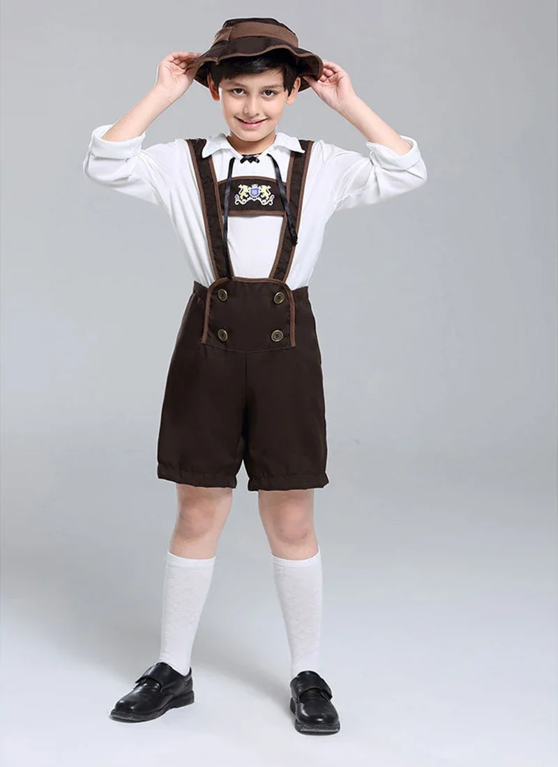 Deutsches Oktoberfest Kindertag Kulturfestival Kunstvorführung Traditionelles Kleid Bierkostüm Hut Niño und Kinderkostüme – Detail 5