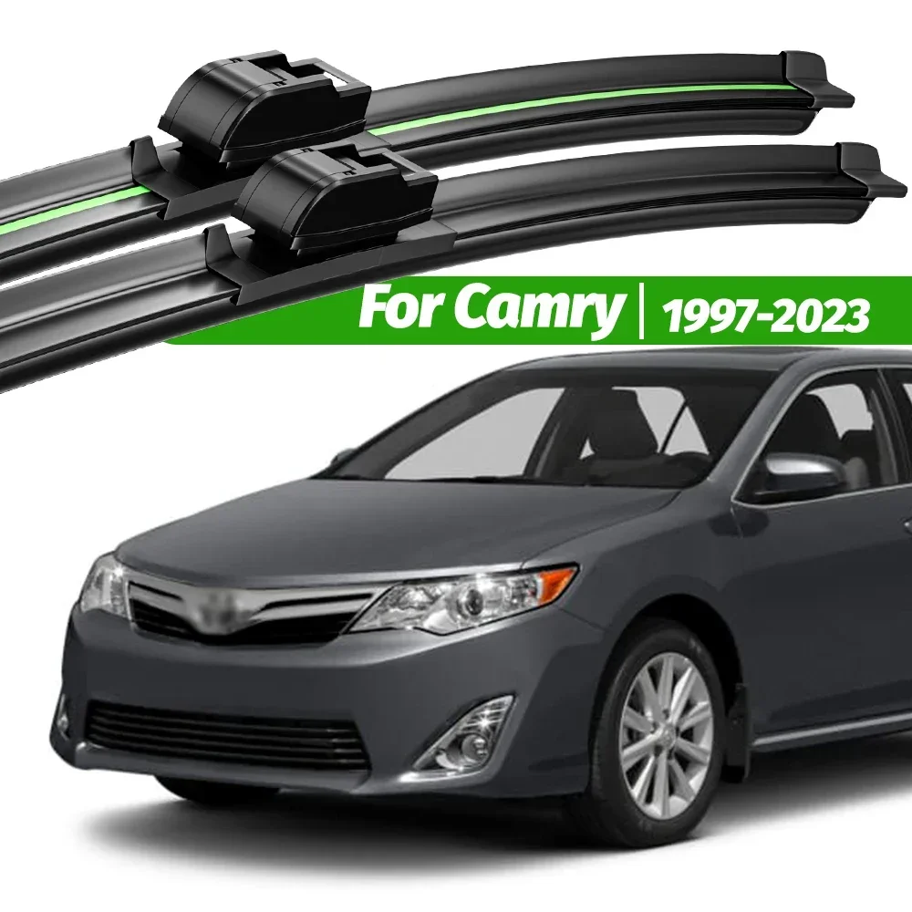 

For Toyota Camry XV20 XV30 XV40 XV50 XV70 1997-2023 2pcs Front Windshield Wiper Blades 2012 2017 Windscreen Window Accessories