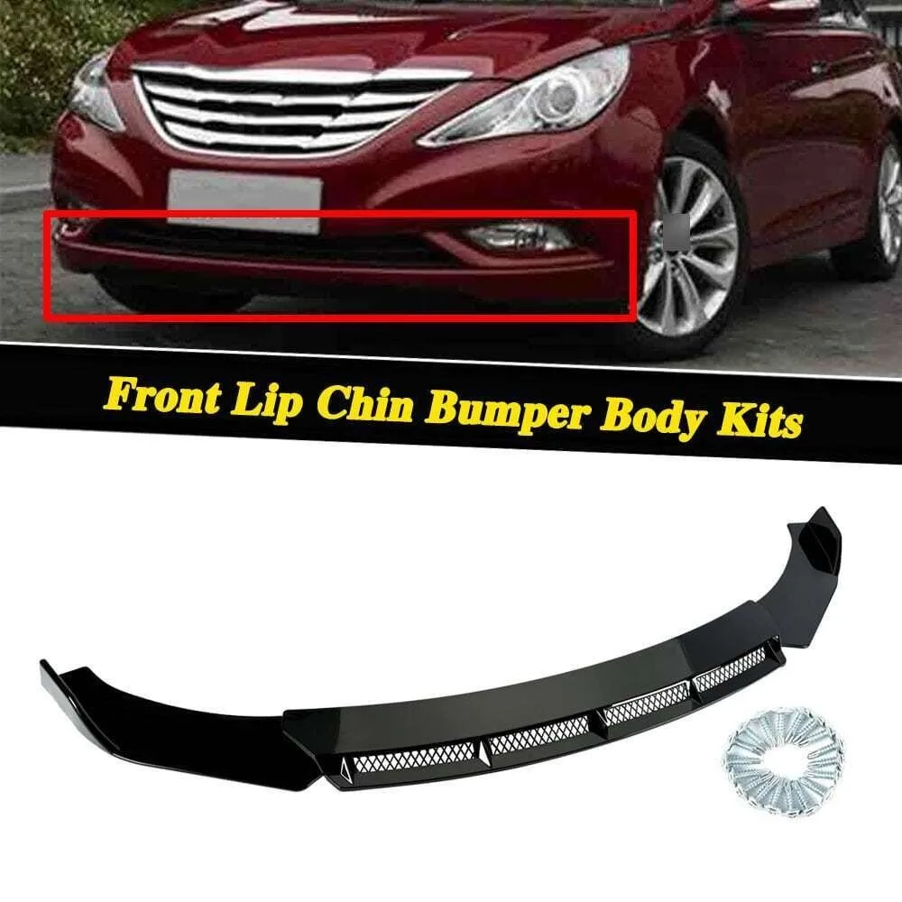 

For Acura TL 2000-2010 GLOSSY BLACK STYLE FRONT BUMPER LIP CHIN SPLITTER ABS United States