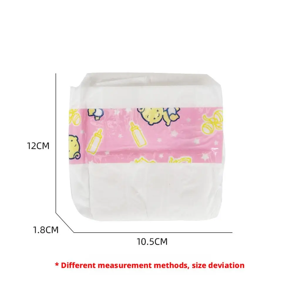 Baby-Puppen-Windeln, 10 Stück, Nachfüllpackung für Reborn-Puppen-Windeln, Wiederverwendbares Zubehör für Babypuppen, Neugeborenen-Windeln – Detail 16