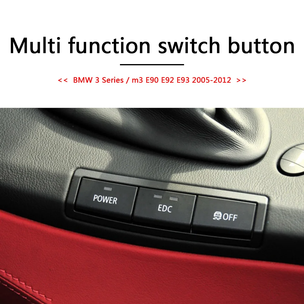 For BMW 3 Series M3 E90 E92 E93 2005-2012 Center Console Switch Repair Button Cap Power EDC DSC Switch Button Cover 61317841136