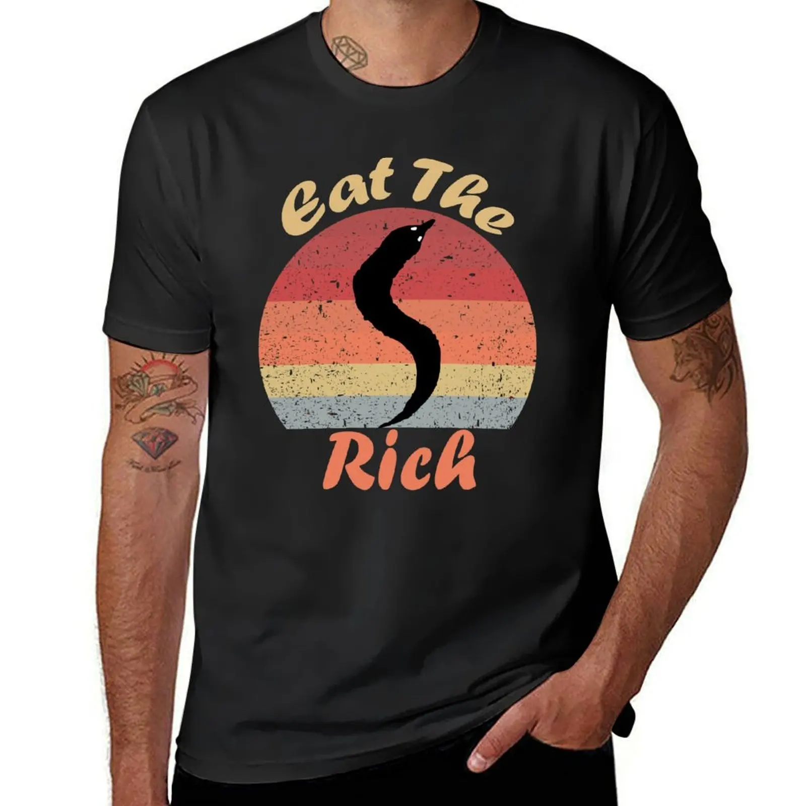 Eat The Rich Worm On A String T-Shirt plus sizes sublime mens clothing