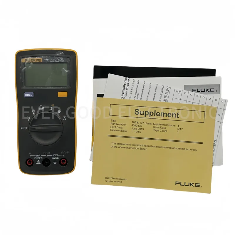 فلوك 106 جهاز قياس رقمي متعدد محمول F106