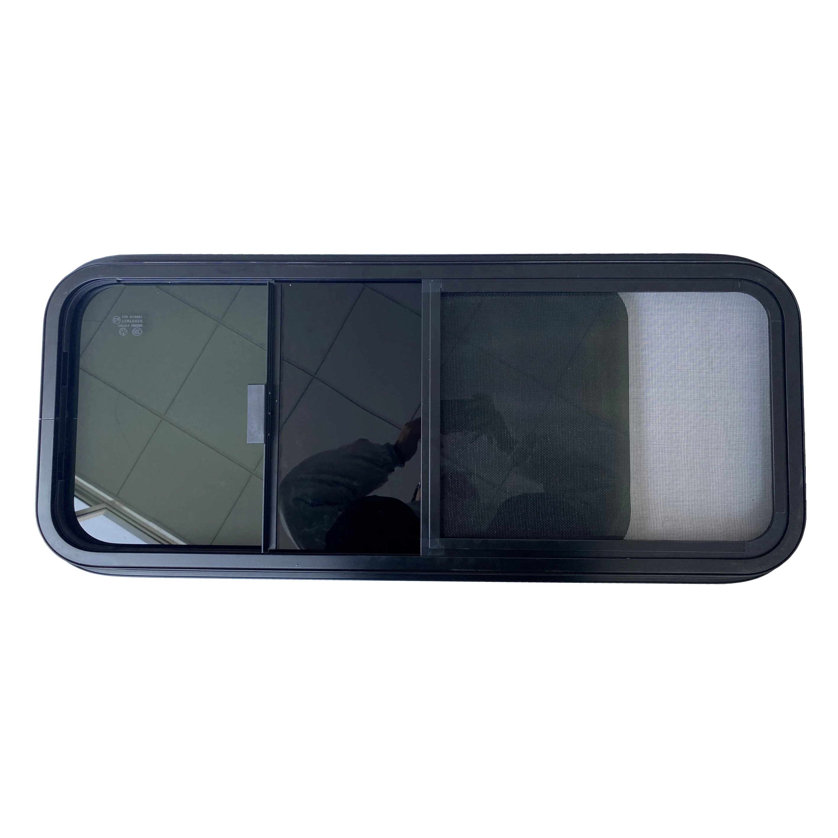 

2025 Best Sale Tempered Tinted Glass Horizontal Slide Camper Trailer Window with Insect Screen