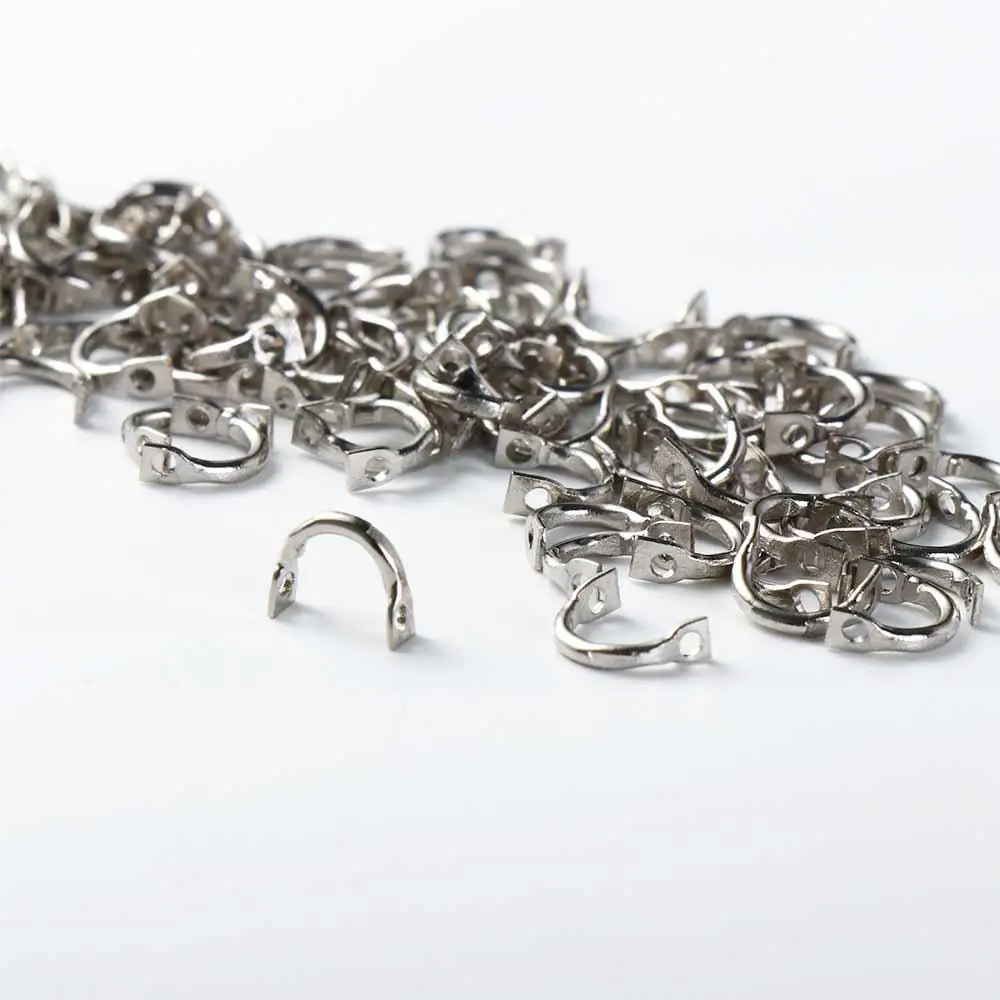 100Pc Brass Fishing Clevis Connector Easy Spin Spinner Clevis Fishing Spoon Spinnerbait Lure DIY Making Fishing Accessories