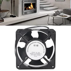 Axial Fan For Fireplace Cassette Insertable High Temperature Resistance Thermal Fan Metal Blades Cooling Fan TA12038 220V