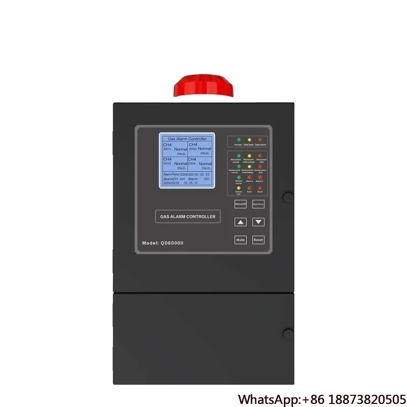 Factory Sale ZhongAn QD6000 High Quality Gas Alarm Controller Panel CH4 Gas Monitoring System