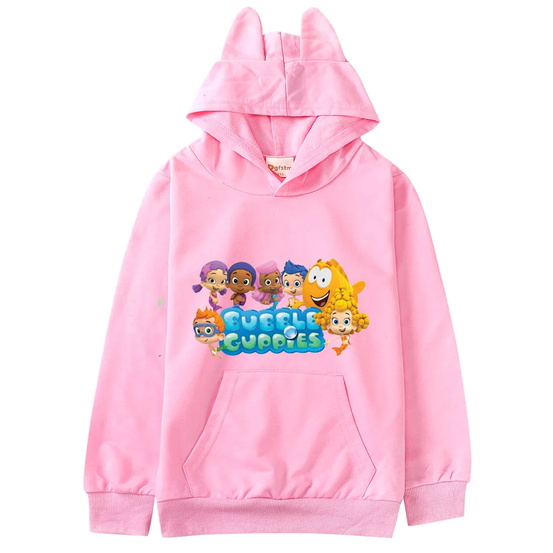 

Cartoon Bubble Guppies Clothes Kids Sweater Baby Girls Hooded Sweatshirts Children Kawaii Pullover Coats Teen Boys Casual Hoodie