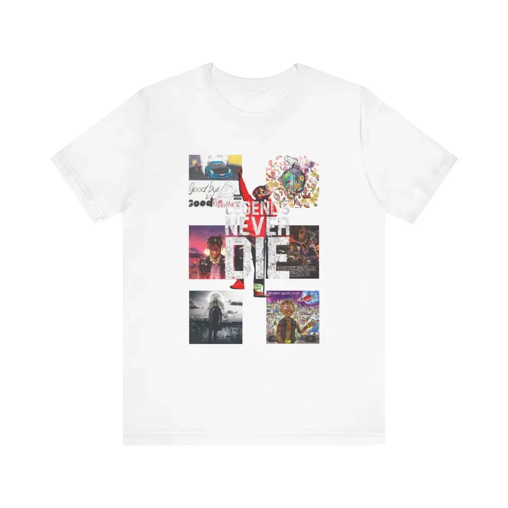 Juice WRLD Legends Never Die album cover T-shirt hip-hop style fan clothing couple's  cotton streetwear T-shirt shirt