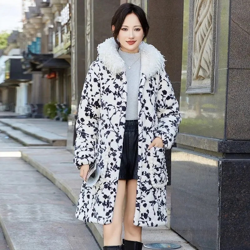 جديد سميكة القطن معطف القطن Homewear النساء متوسطة طول إضافة المخملية مقنعين معطف القطن موضة يندبروف ملابس خارجية دافئة