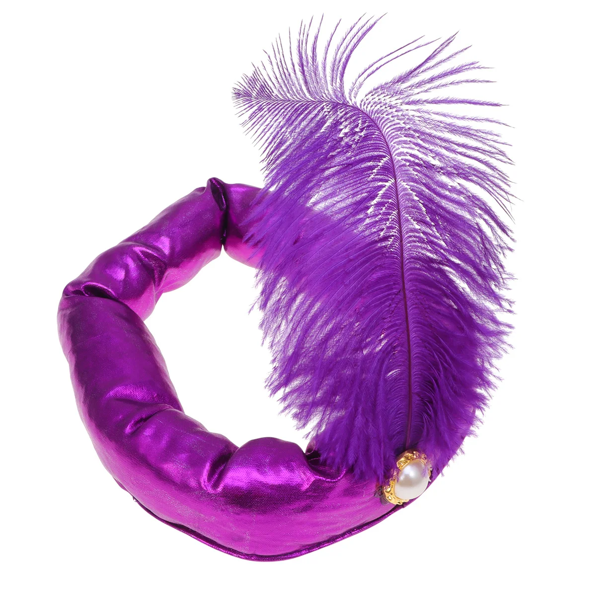 

Halloween Kings Hat Indian Prince Hat Arab Headwear Purple Cosplay Party Supplies Fine Workmanship Touching