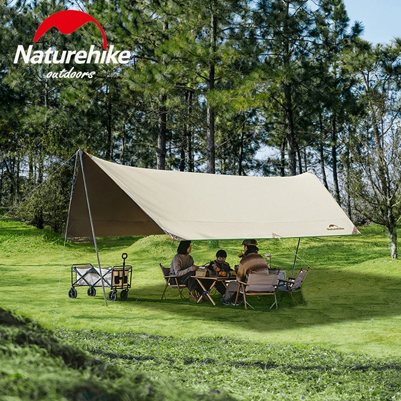 

Naturehike Large Tent Camping Tarp Waterproof Octagon Outdoor Sun Shelter Awning Tent Sunshade Beach Tourist Canopy With Support