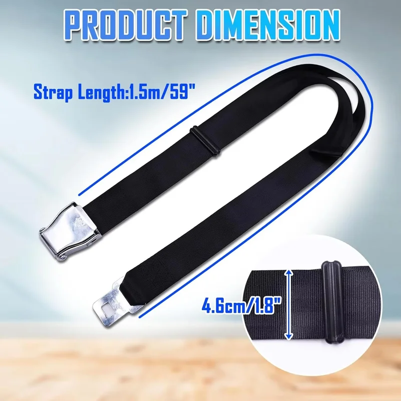 Nordic Hamstring Curl Strap with Quick-Release Buckle Leg Gym Seatbelt – Adjustable for Nordic Curls Beach Leg Extensions