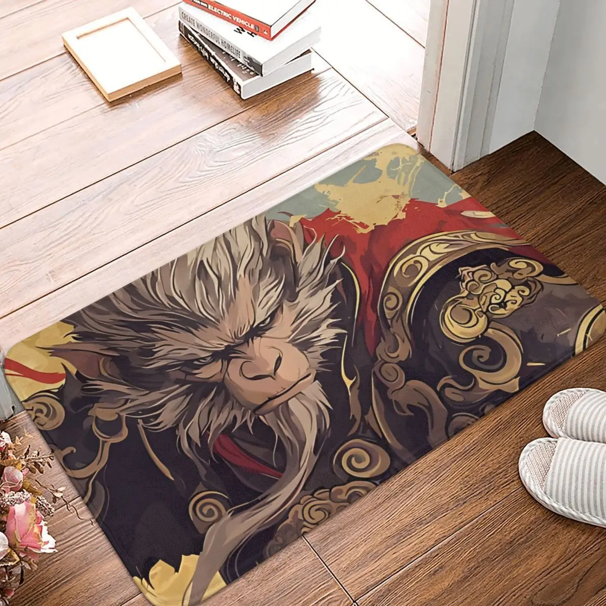 Poster Kitchen Non-Slip Carpet B-Black Myth Wukong Living Room Mat Welcome Doormat Floor Decoration Rug