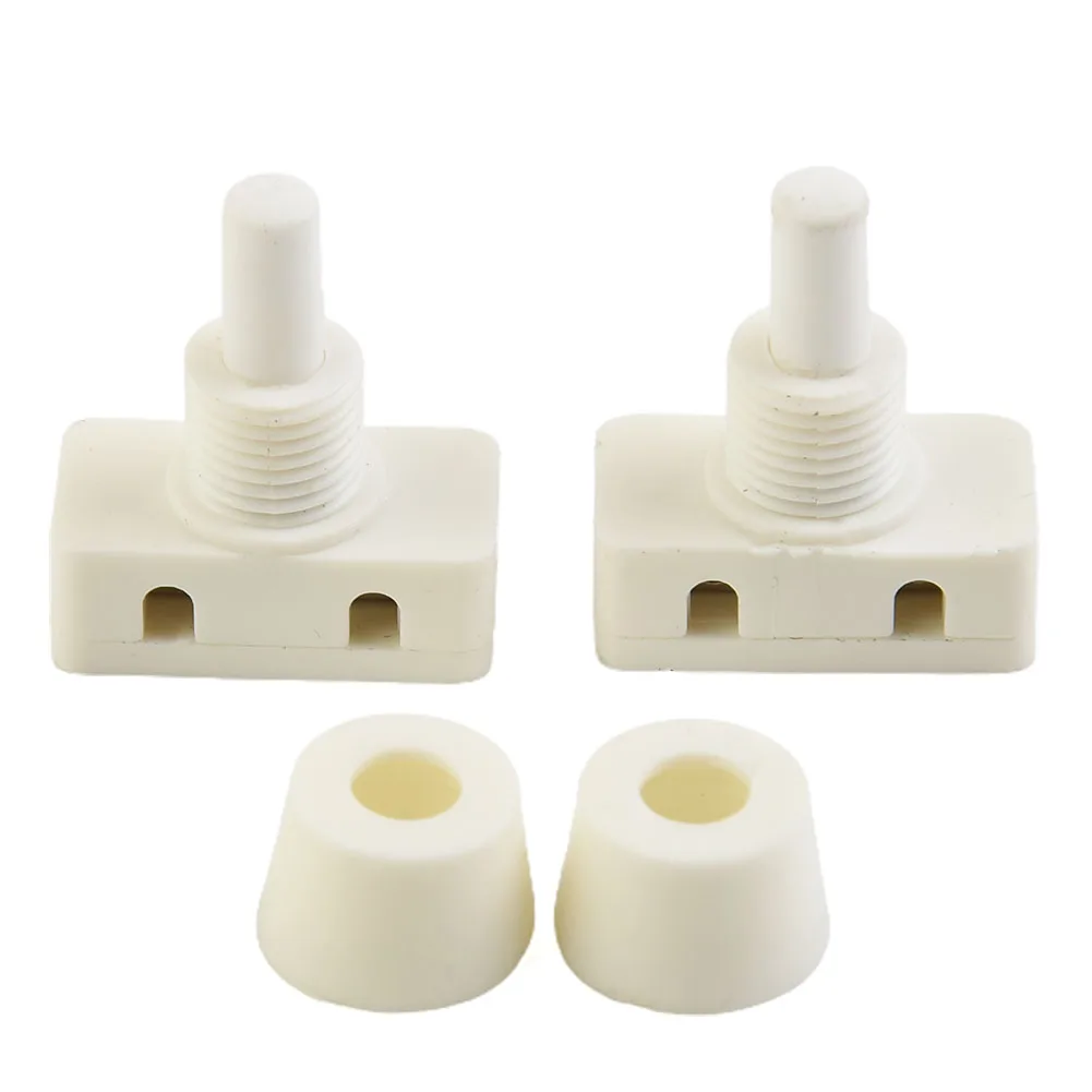 White Lamp Switch Screw Terminal Lamp Switch Electrical Switch ABS Material Screw Terminal Connection 10mm Packing Diameter
