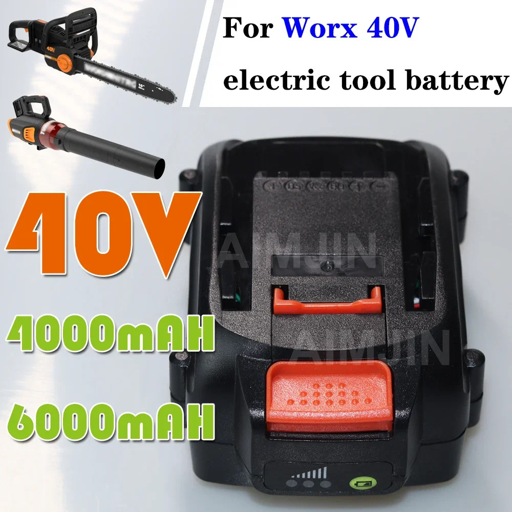 

40V Lithium battery for Worx WA3580 40V 4000/6000mAh battery WG180 WG280 WG380 WG580 40V tool battery