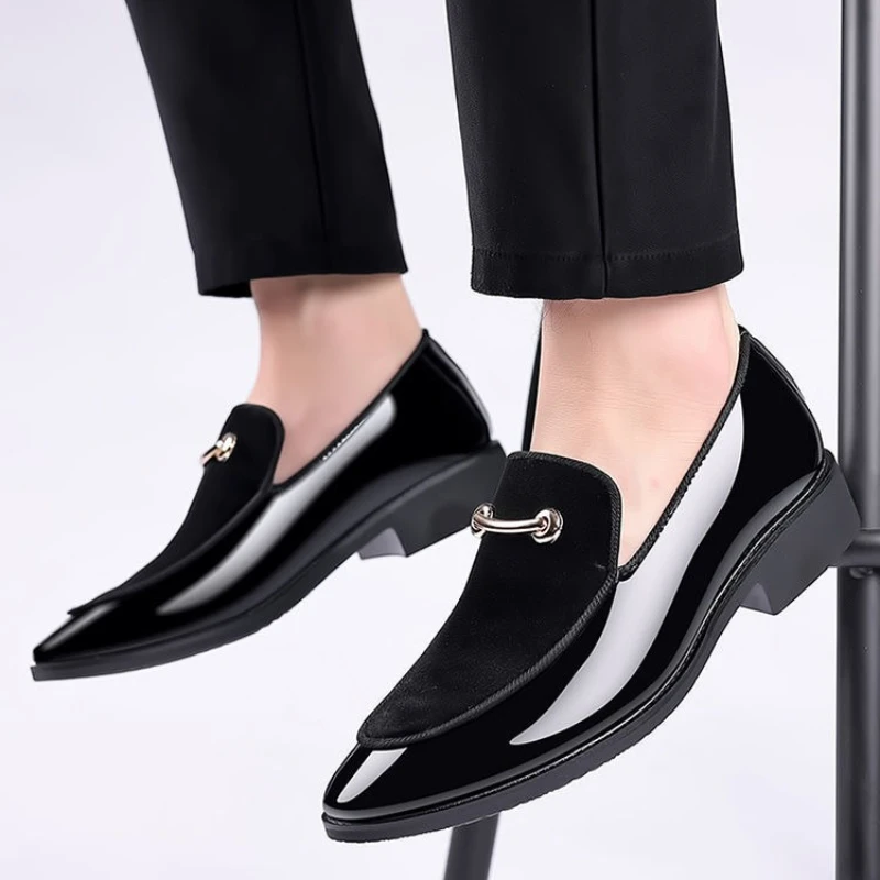 

Плюс Большой размер Рабочая нескользящая социальная обувь Мужская деловая мягкая элегантная и классическая недорогая мужская официальная обувь из воловьей кожи для вечеринок