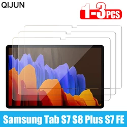 3Pcs 9H Screen Protector for Samsung Galaxy Tab S7 FE T730/T736 Tempered Glass Film Screen Protector For S7 S8 Plus T970 X800