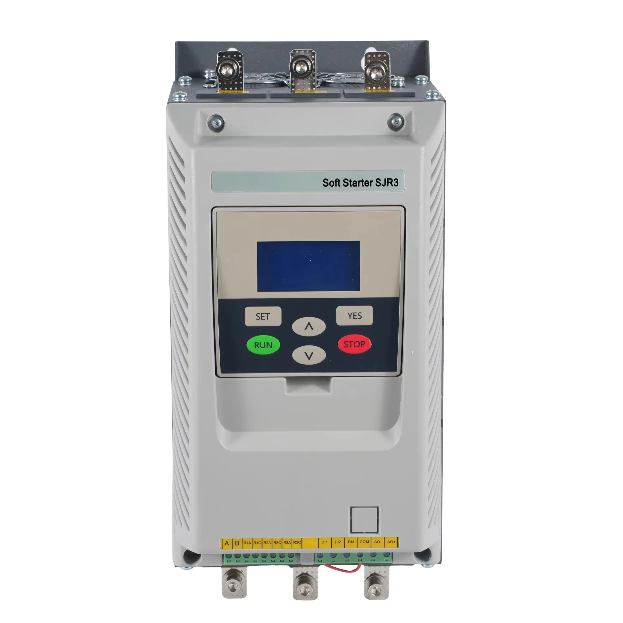 

Устройство плавного пуска SJR3 LN 380В 50Гц с удобным интерфейсом, мониторингом электрических параметров и состояния нагрузки в реальном времени