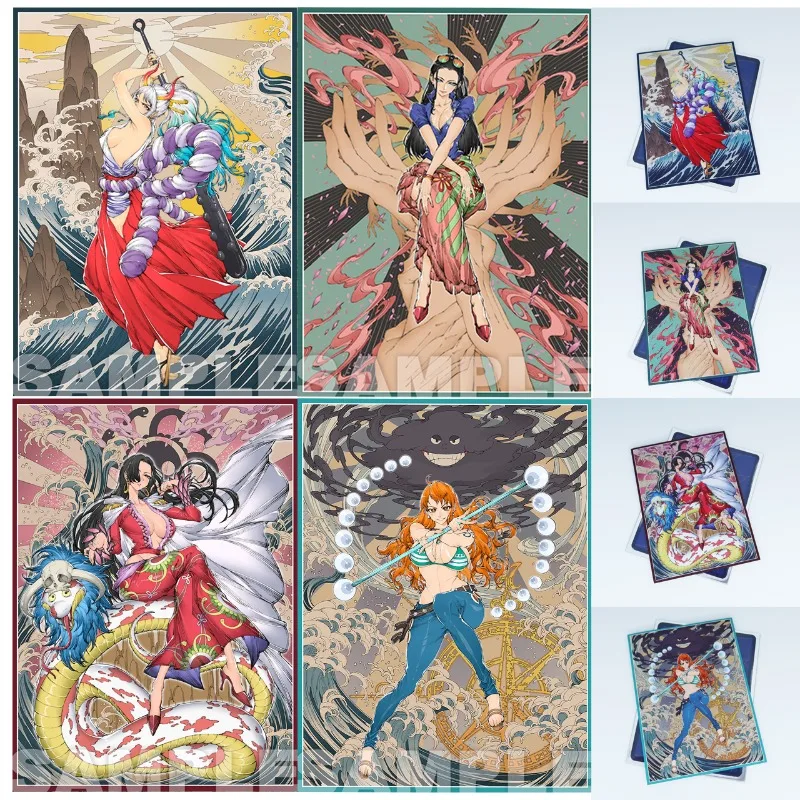 

One Piece ACG Goddess Yamato Diy Board Game Card Holder 67x92mm Nami Boa Hancock OPCG Game Collection Card Protective Cover Toy