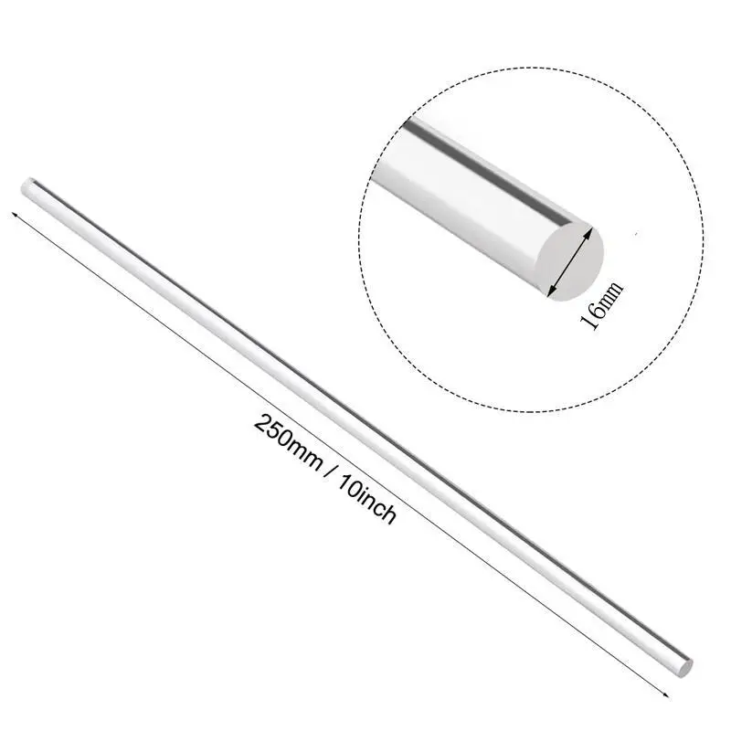 1pcs Clear Acrylic Rod 25x250mm  30x250mm  Round Perspex Solid Bar