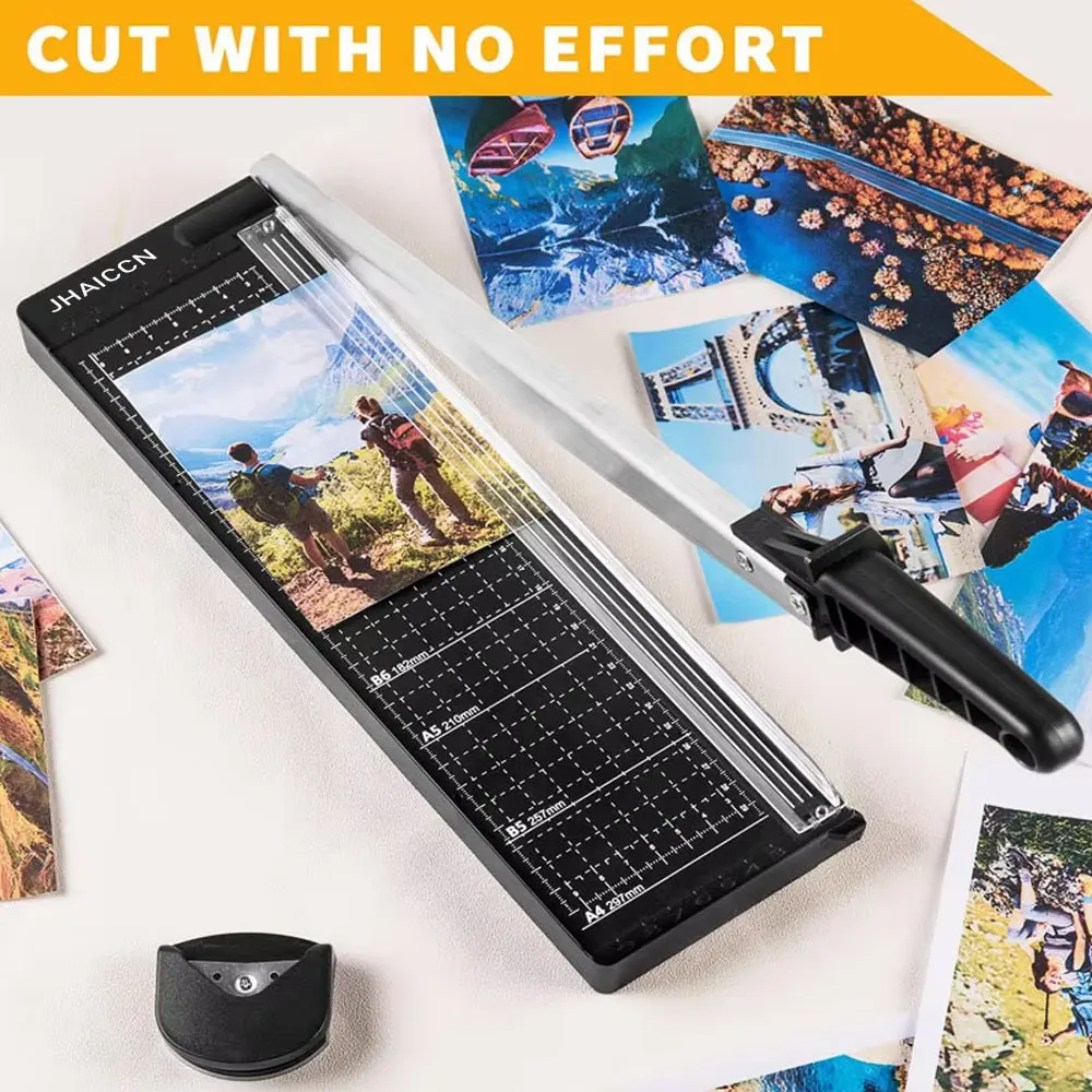 Precyzyjne przycinarki do zdjęć A4 Przycinarka gilotynowa do etykiet fotograficznych Narzędzie do cięcia papieru z deską do krojenia R4 Corner Rounder