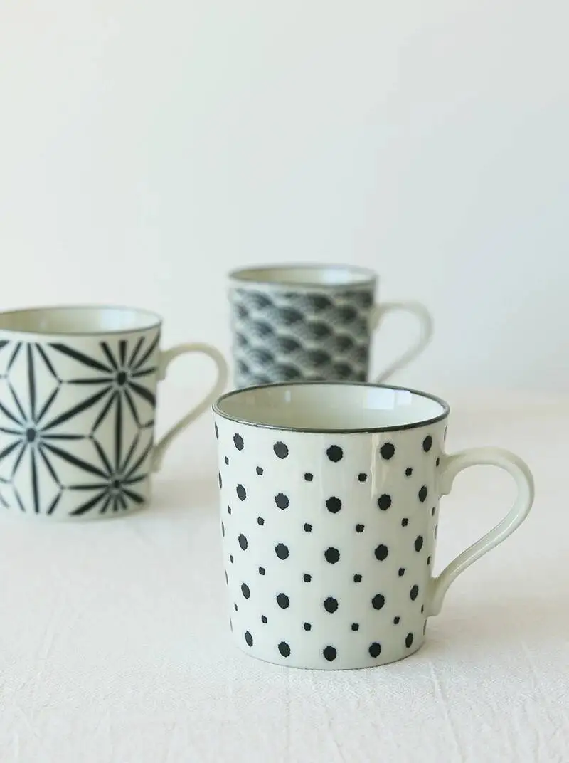 In Stock Japanese Imported Mino Ware Modern Minimalist Style Mug Coffee Water Ceramic Cup