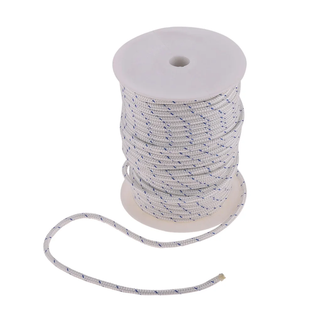 50/100M Nylon Recoil Starter Corda Pull Cord 3/3.5/4/5mm Diametro per Trimmer Edger Decespugliatore Tosaerba Motosega