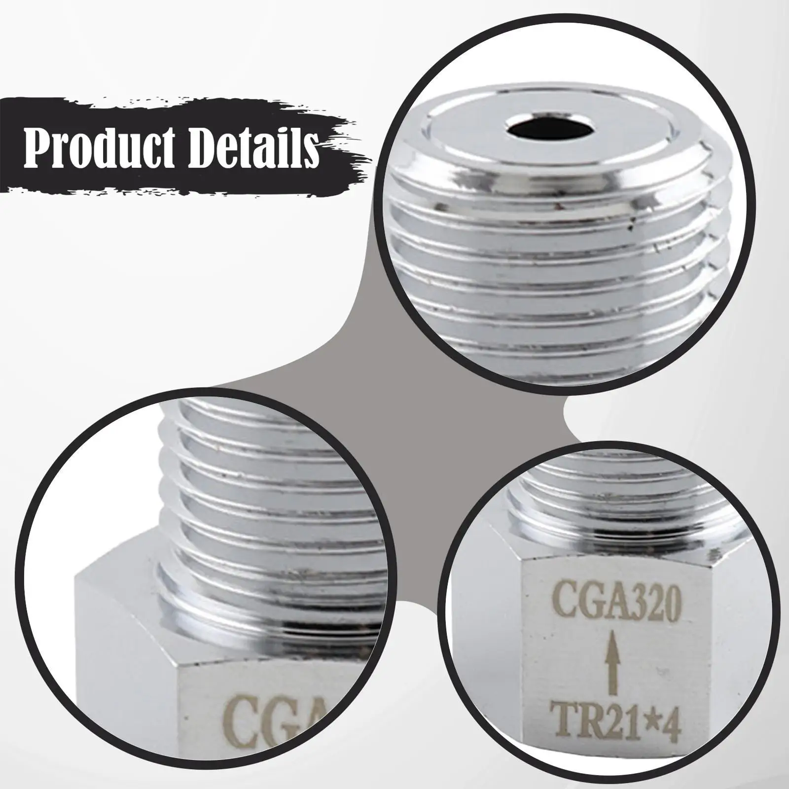 

Soda Stream Adapter CGA320 to TR21-4 Conversion Connector for Sodastream CO2 Cylinder Replacement Parts
