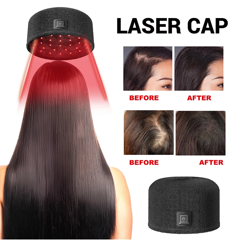 Hair Regrowth Cap Anti-hair loss Strengthen hair roots Deepen hair follicles Promote regeneration Dry Damaged Frizzy Hair