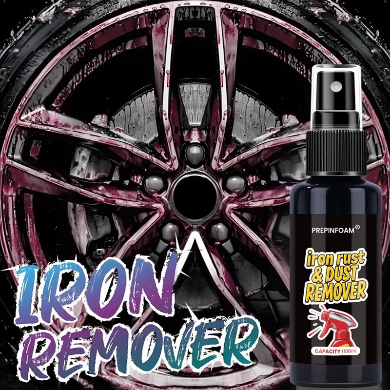 Car Paint & Wheel Iron Particles Powder Cleaning Super Rust Dust Remover Agent Metal Surface Defender Auto Rim Clean Spray P31