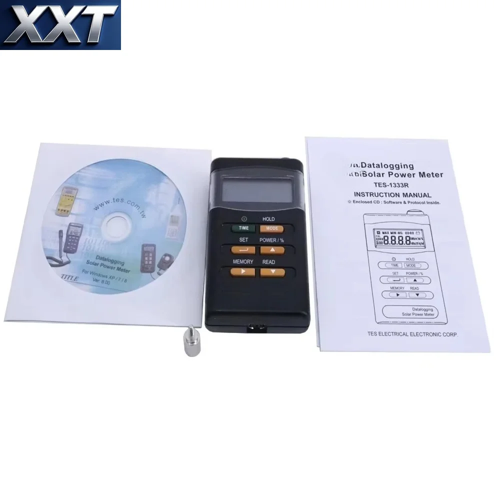 XXT Data Recording Solar Energy Measuring Device With RS-232 Interface Portable Light Power Test Equipment
