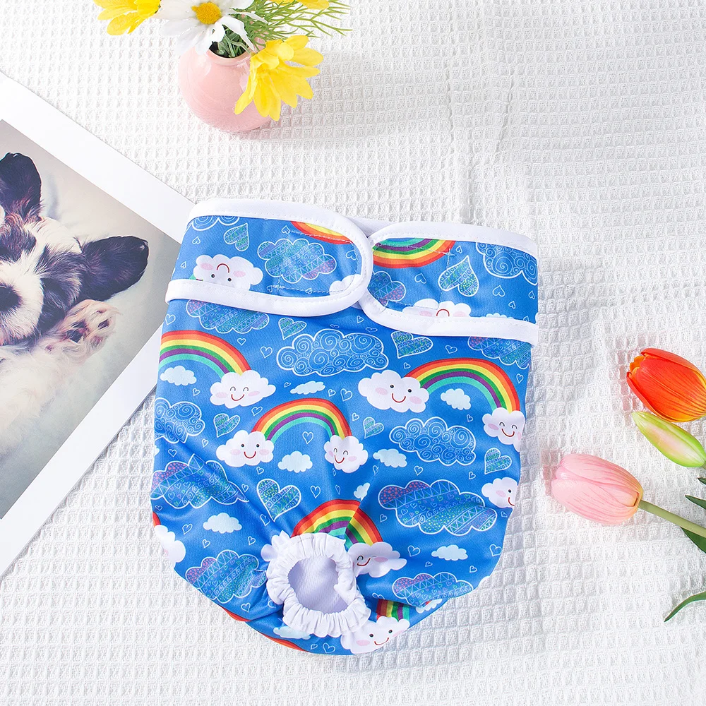 1pc Washable Female Dog Diapers  Doggie Reusable Small Medium Large Dog Diapers for Doggy Puppy Female in Period