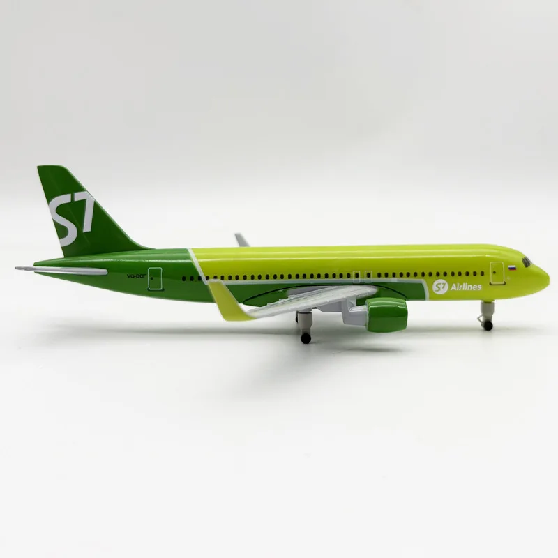 

16cm/20cm Model Diecast Alloy Russian Siberia S7 A320 Metal Airplane Airlines Airways Aircraft With Base Collection Display Fans