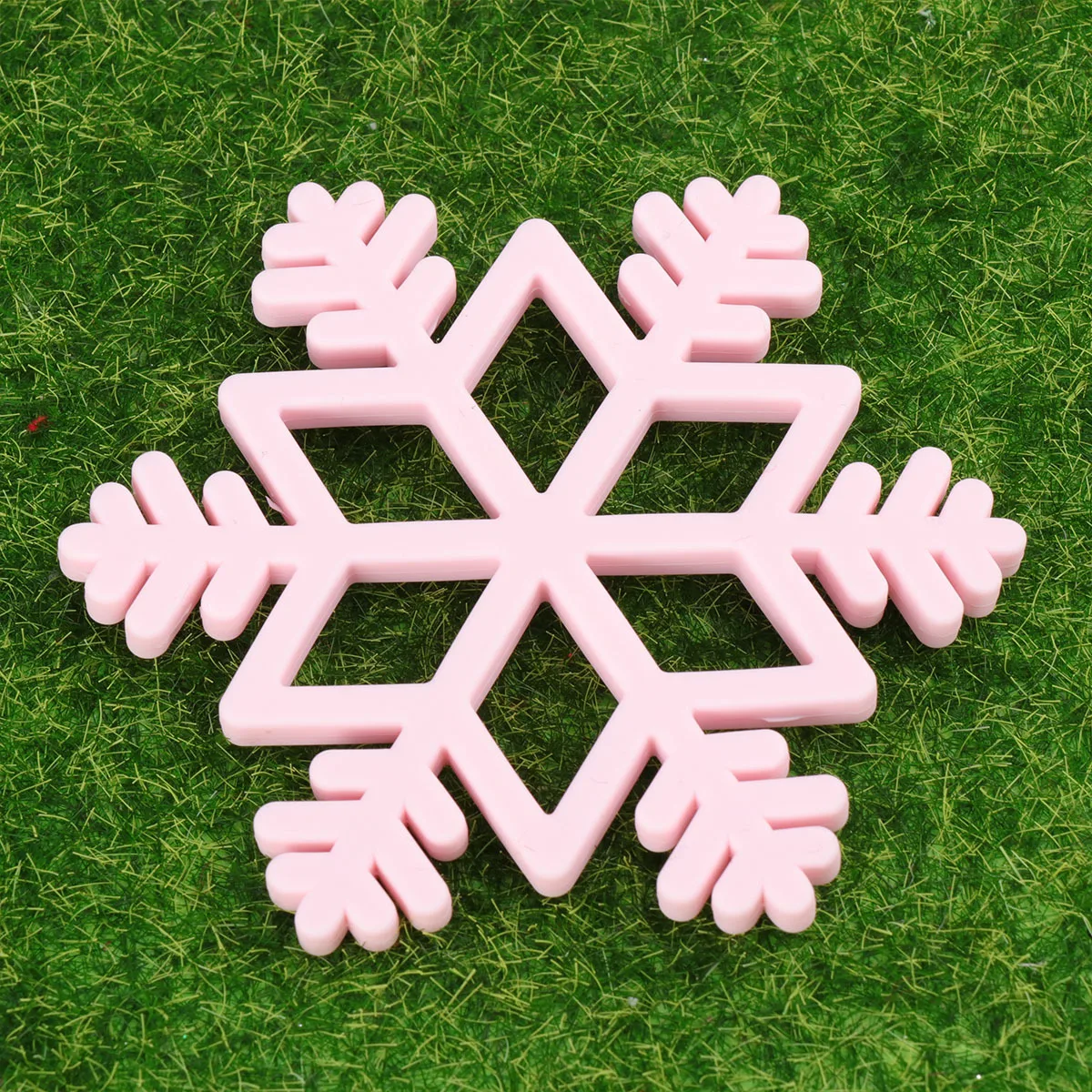 Baby Teething Silicone Snowflake Molar Ring For Infant Teeth Relief Safe Chewing Plaything Newborn Baby Molar