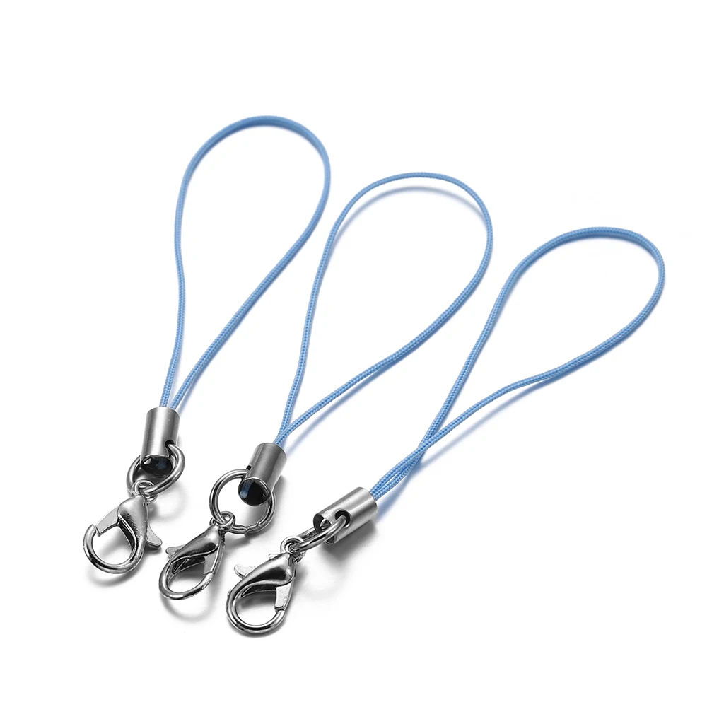 20/50/100 Stück Lanyard Lariat Strap Cords Karabinerverschluss Seil Schlüsselanhänger Haken Handy Set Charms Schlüsselanhänger Anhänger Schlüsselanhänger Zubehör