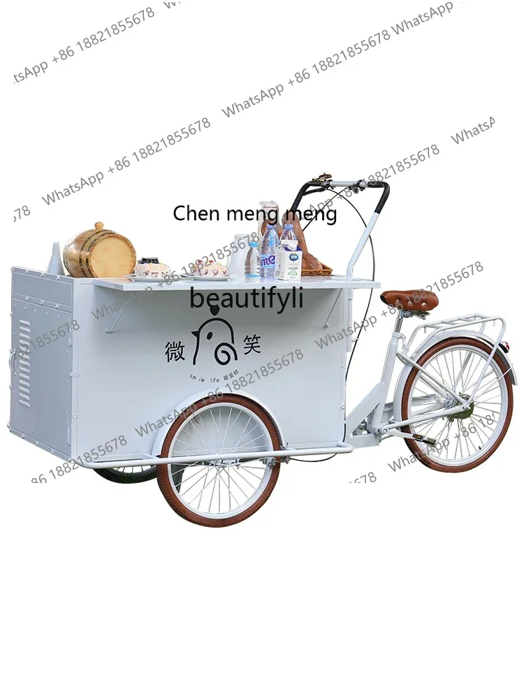 cc182Wrought iron mobile vending car breakfast night market stall mobile barbecue car activity creative display car