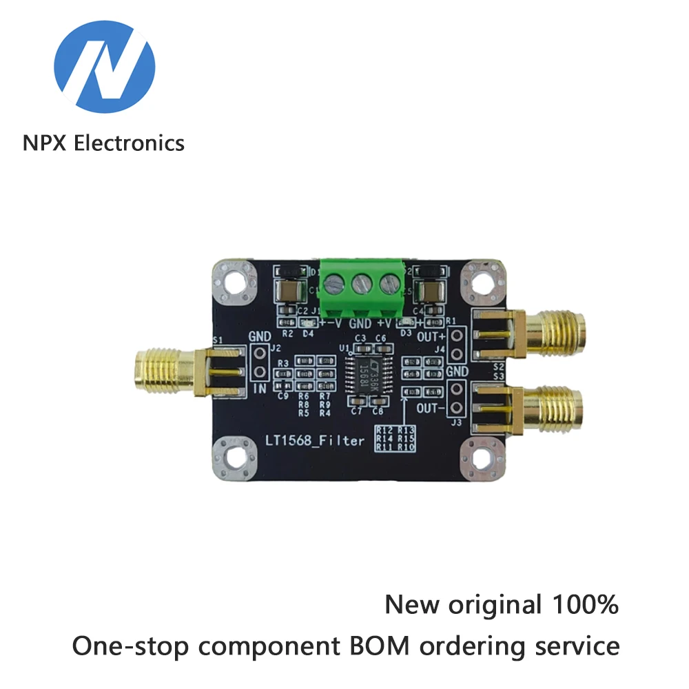 

LT1568 module - Fourth-order active low-pass filter module - Single-ended to differential filter