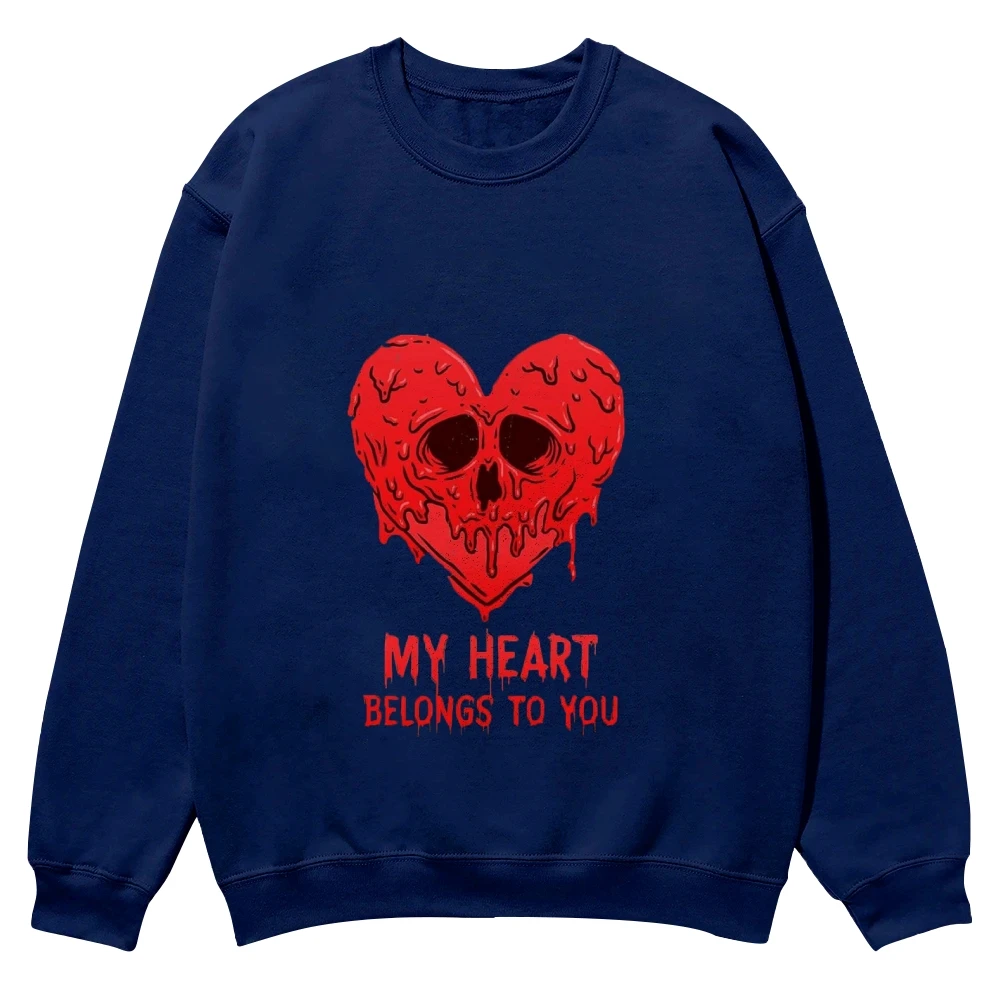 

My Heart Belongs To You Sweater,Casual Sweatshirt,Trendy Long Sleeve Shirt,Comfort Colors Sweater,Unisex Sweatshirt