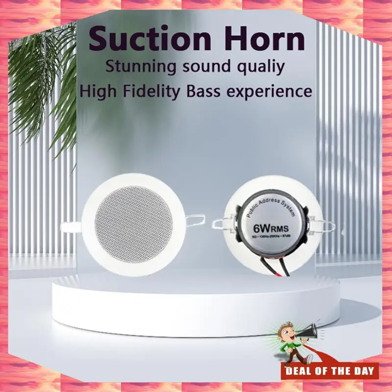 Entrega em 24 horas Banheiro 3 Polegadas 8Ohm 6W Alto-falante de teto passivo Alto-falante de teto de 3 polegadas Alto-falante de teto pequeno