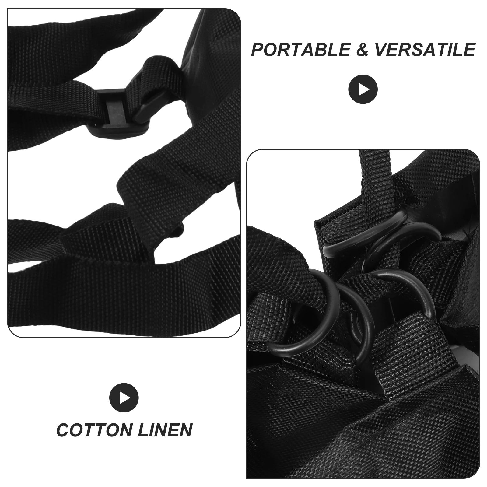 Ball Bag Basket Basketball Holders for Balls Sports Black Cotton Linen Carrier Bags