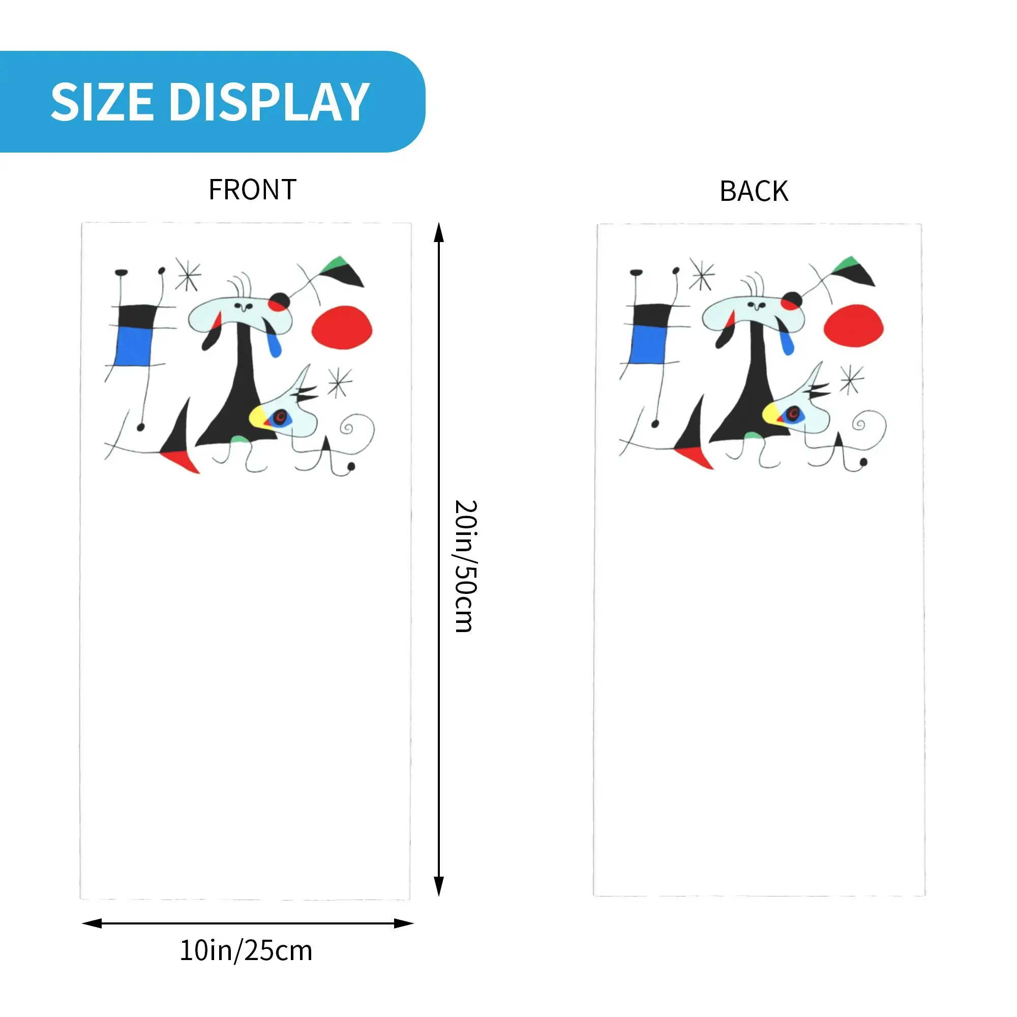 ジョアン・ミロ抽象シュルレアリスムバンダナネックカバープリントマジックスカーフ暖かい目出し帽サイクリングユニセックス大人冬
